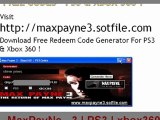max payne 3 DLC PS3 Redeem Codes.