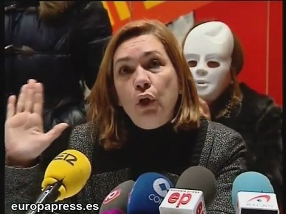 Protesta de víctimas de violencia de género