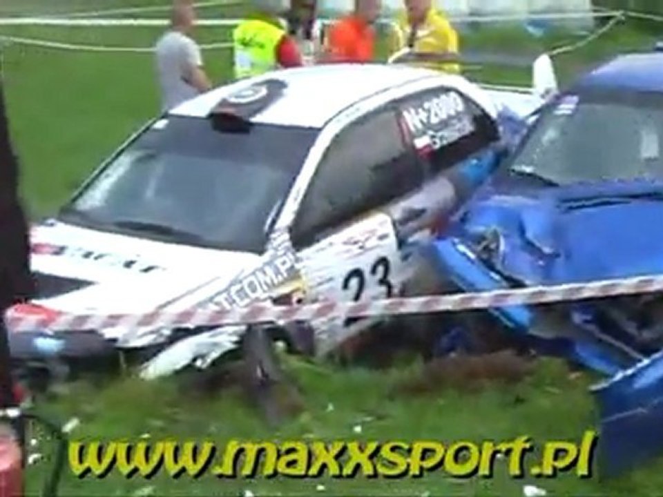 Rally crashes