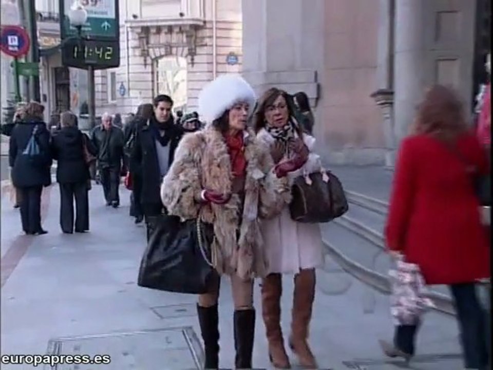 Gélidas temperaturas en Bilbao