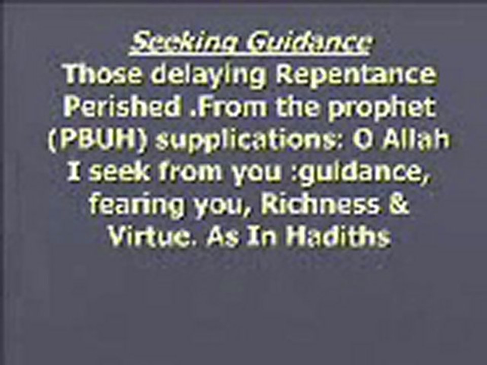 Seeking Guidance in Islam
