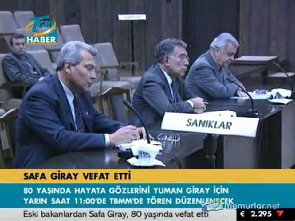 Eski bakanlardan Safa Giray, vefat etti