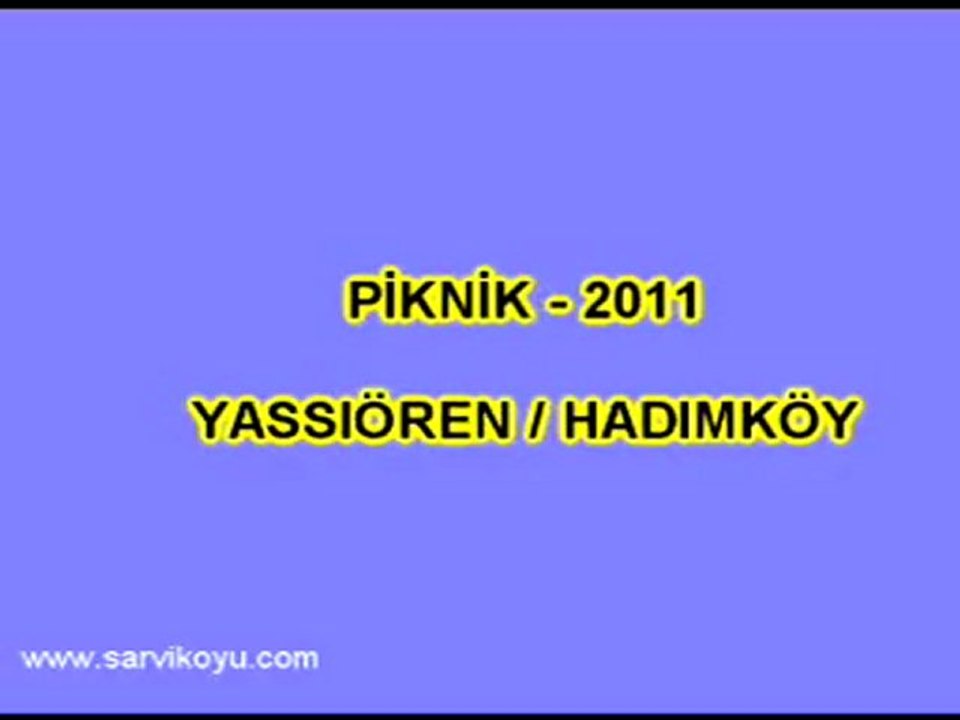 PİKNİK- *2011 *    www.sarvikoyu.com