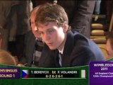 Wimbledon: Berdych za mocny dla Volandriego