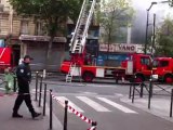Incendie à Barbès