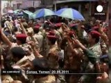 Thousands call for Yemen president's son to go - no comment