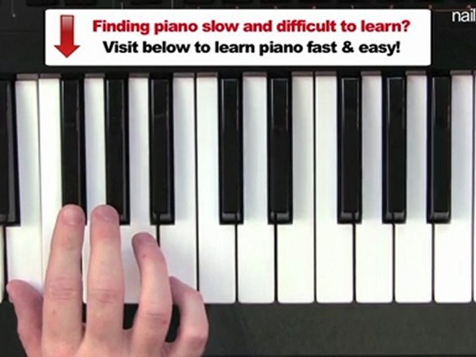 Easy Piano Tutorial - E Major Scale