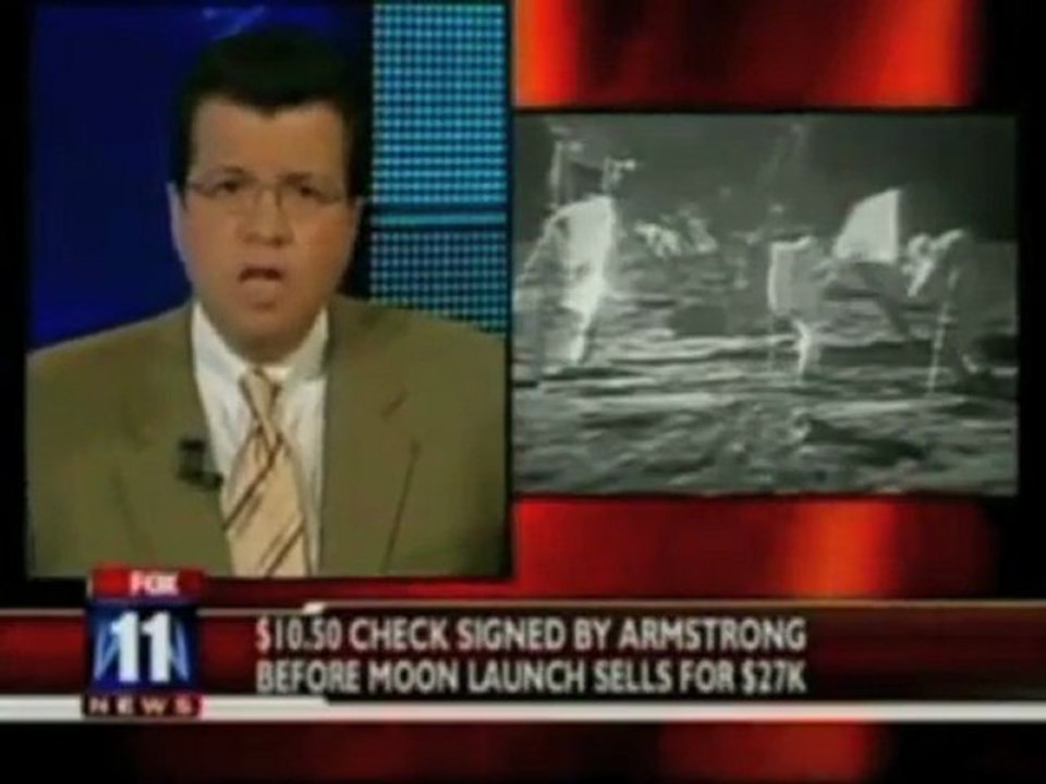 World Record Neil Armstrong Check Sold