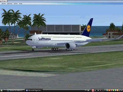 A370 - lufthansa - Fsx landing op st maarten