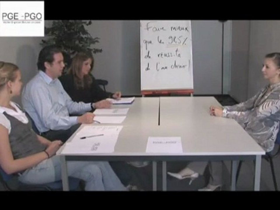 PGE-PGO : Entretien de motivation Marine 2/2
