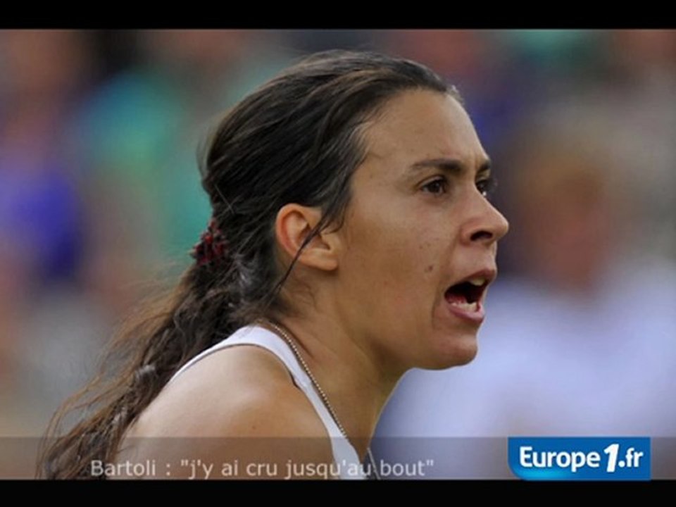 Bartoli : "j'y ai cru jusqu'au bout"