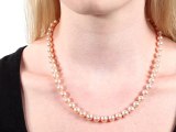 Pure Pearls Pink Freshwater Elite Pearl Necklace 7.0-8.0mm
