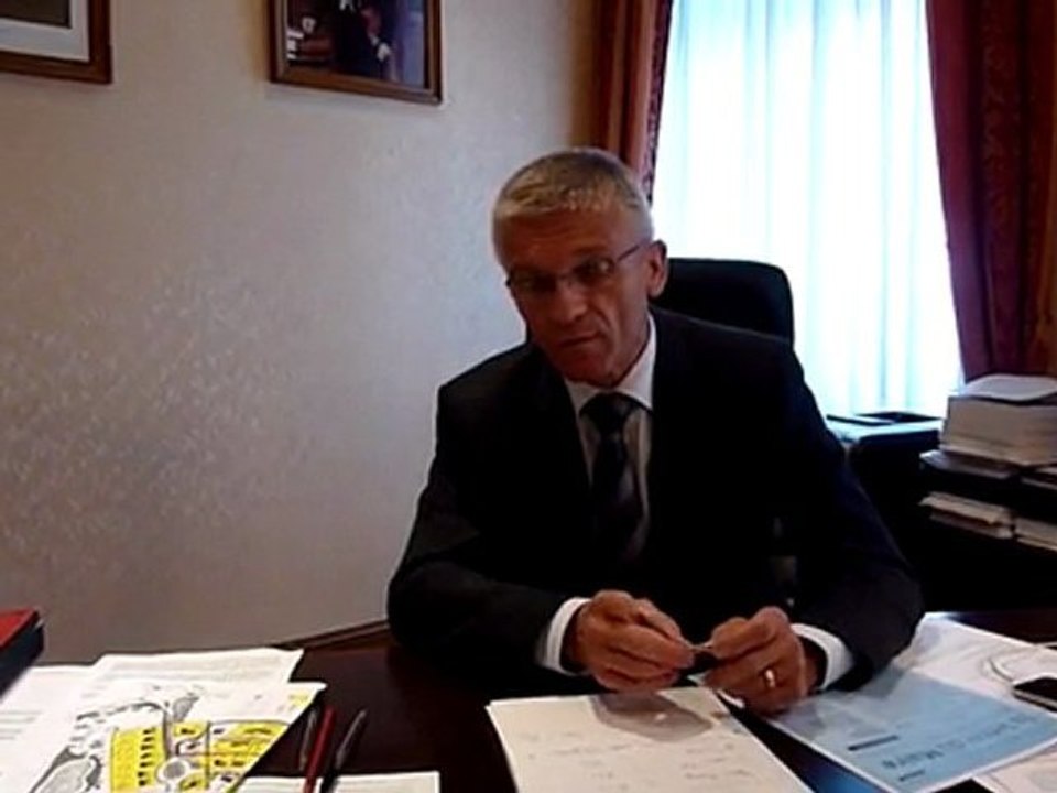 Interview du maire de Dieuze après le départ du 13è RDP