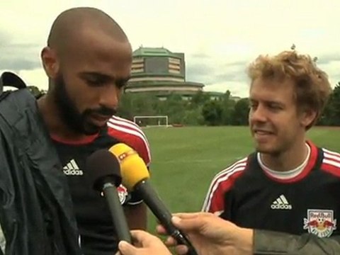 Sebastian Vettel visits the New York Red Bulls