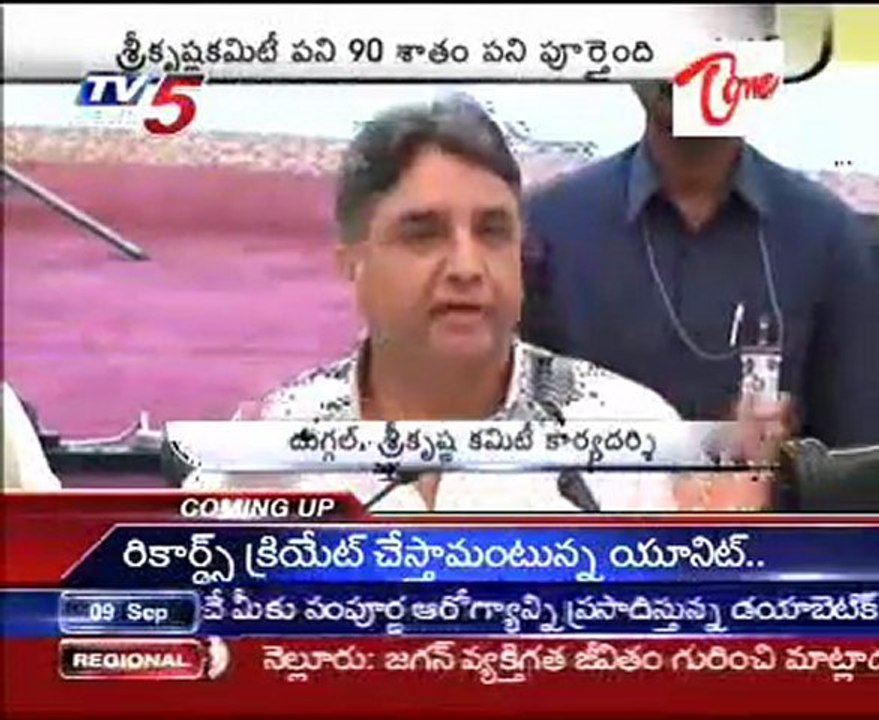 Srikrishna panel vague on T-state