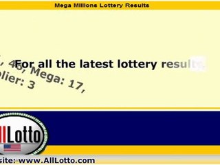 Mega Millions Lottery Drawing Results for June 21, 2011