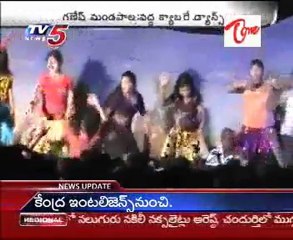 Recording Dance Shows in Ganesh Festival at Visakhapatnam