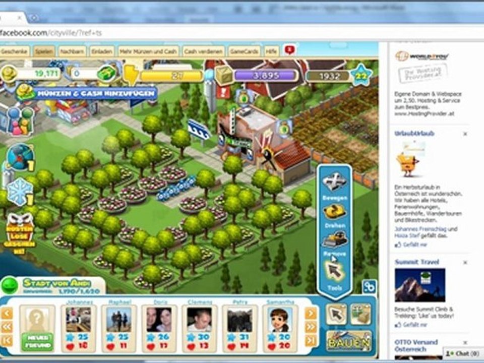 Facebook - Mehr Geld in CityVille