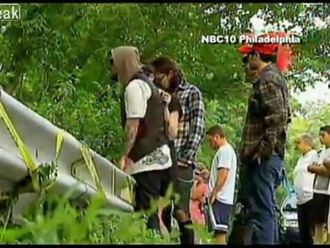 Bam Margera Breaks Down at Ryan Dunn Crash Scene Today
