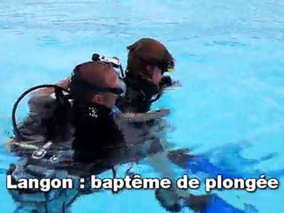 Langon : baptême de plongée