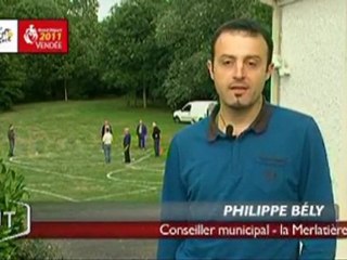 Tour de France : un vélo en brique à La Merlatière !