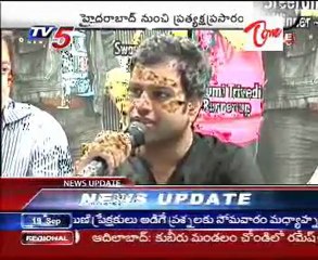 Indian Idol Sreeram talking to media