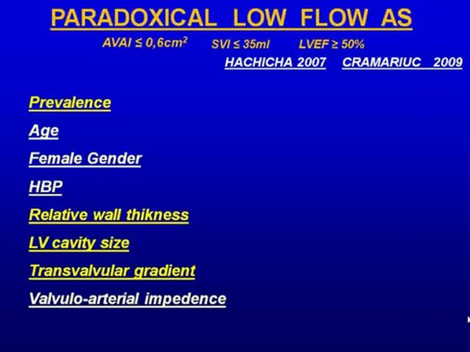 Paradoxical low-flow aortic stenosis