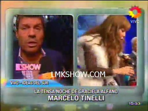Tinelli hablo sobre de Graciela Alfano y el LOCA