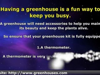 Greenhouse accessories you need