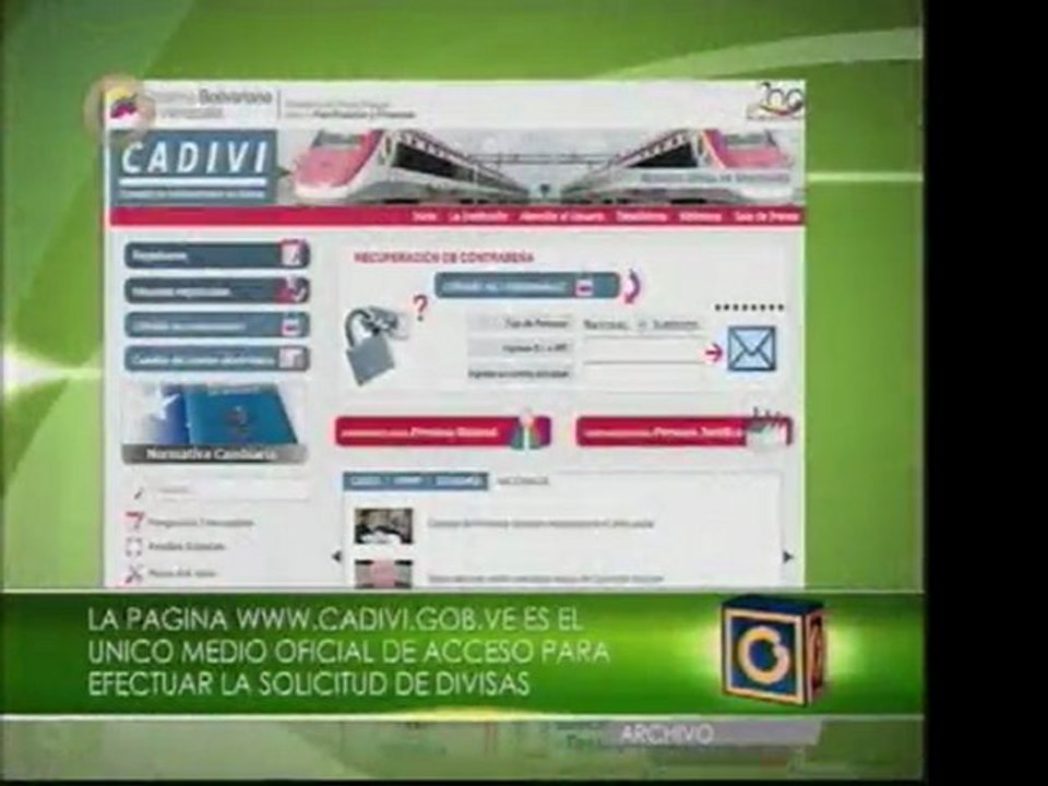 Cadivi informa