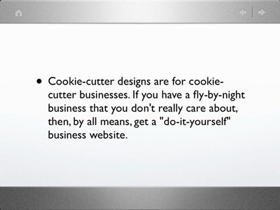 Why Build-Your-Own-Business-Website Sites are Junk