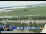 Aerial Footage of Ft Calhoun Nuke Plant Flooding No Fly Zone Enforced innondation et accident à la centrale nucléaire de Cahloun USA Nebraska