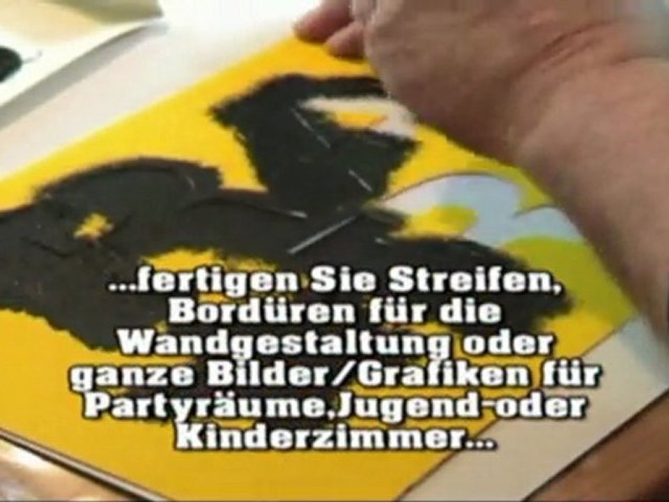 "Radio - Rock" Karton-Schablone
