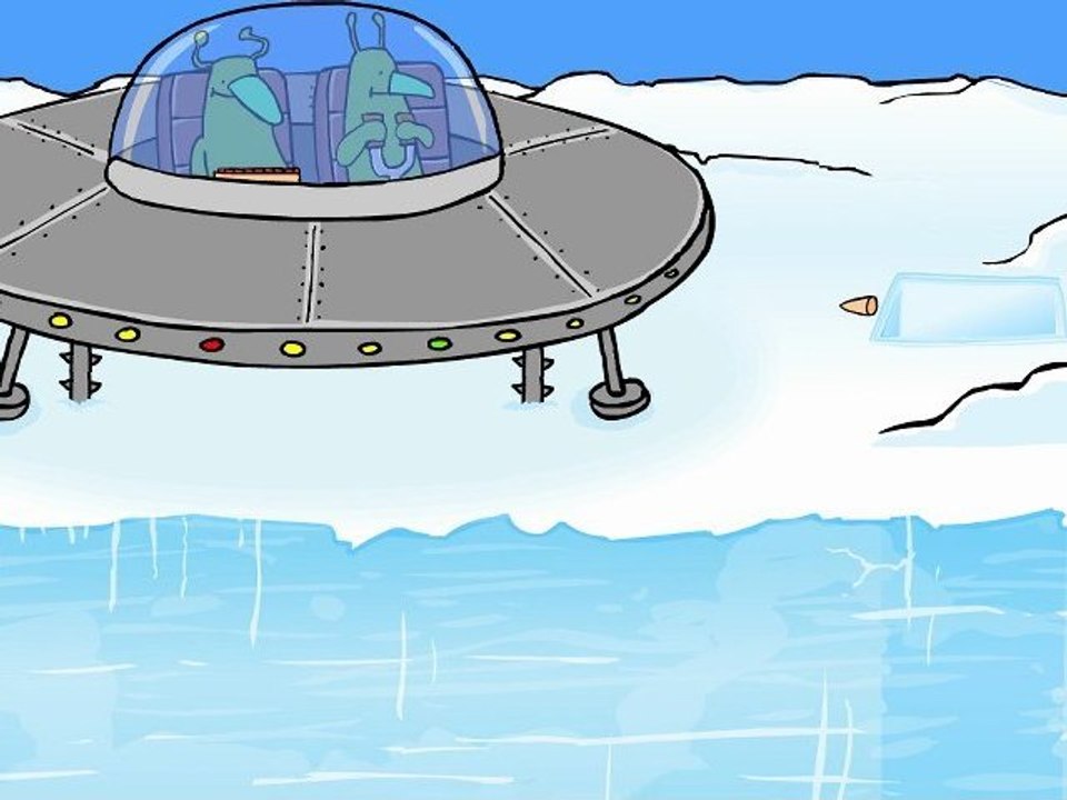 Lustige Pinguine - Das Eis