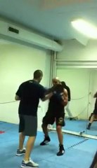Joseph Sammartano Entrainement frappes sur cibles