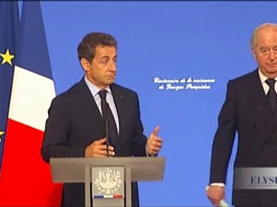 Centenaire de la naissance de G. Pompidou : N. Sarkozy