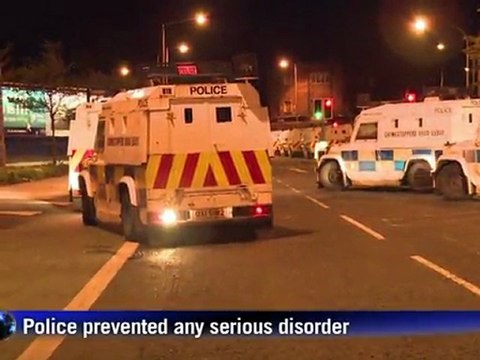 Tense night after Belfast riots