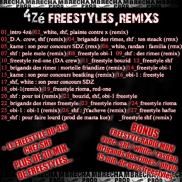 intro 4zé freestyles,remixs vol.1 brechamprod