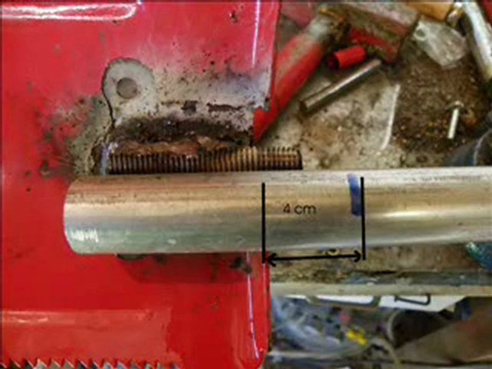 fabrication d'une pelle telescopique