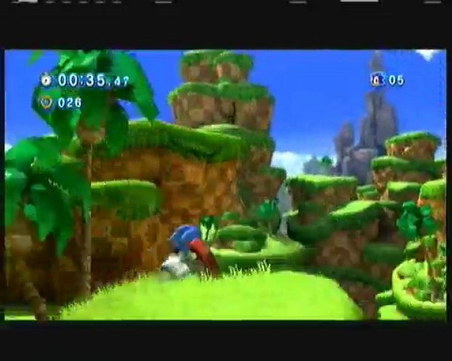 (thegamer) joue a la demo de sonic génération sur xbox 360