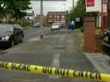 Men questioned after suspected burglar stabbed