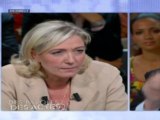 Marine Le Pen face à Laurent Joffrin et Caroline Fourest