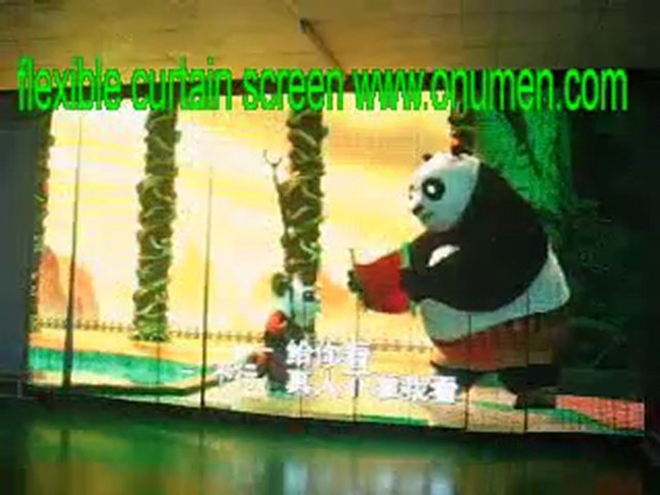 flexible led curtain display