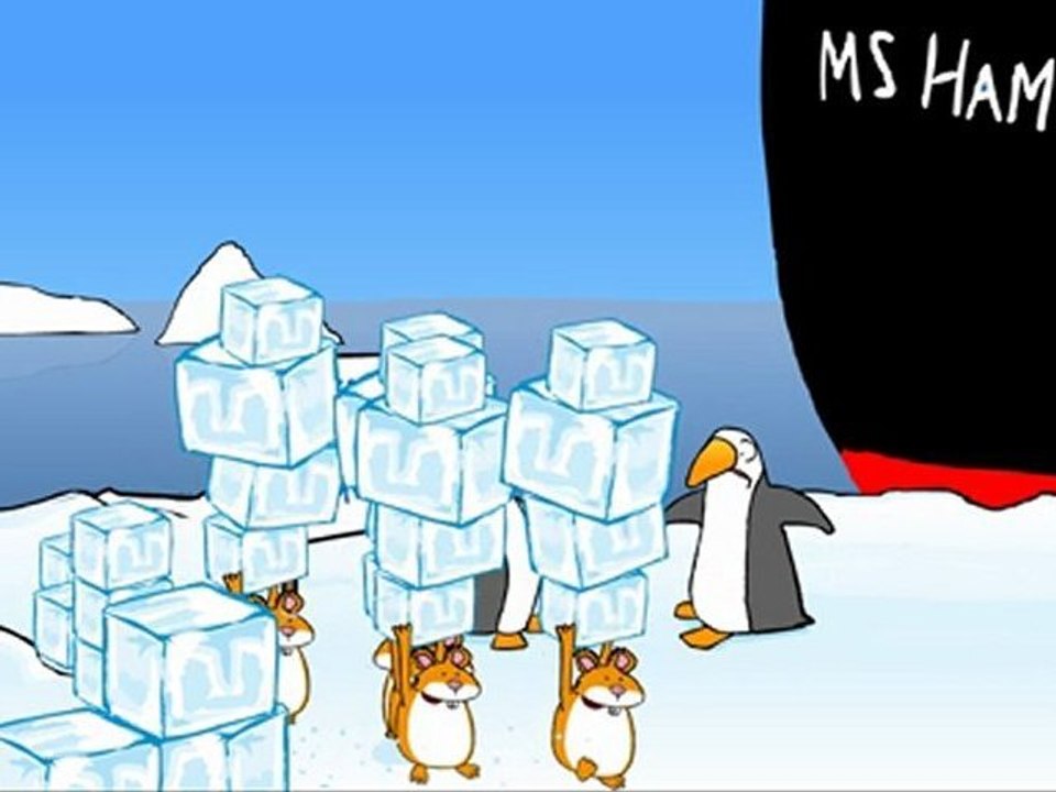 Lustige Pinguine - Hamsterkäufe