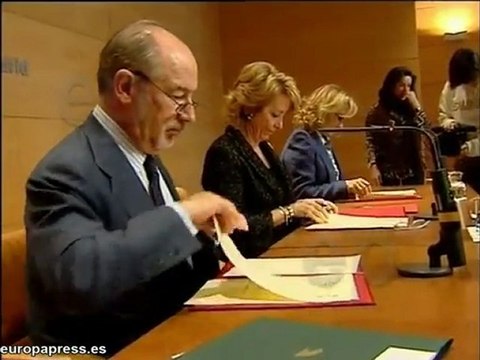 Aguirre y Rato firman convenio de vivienda