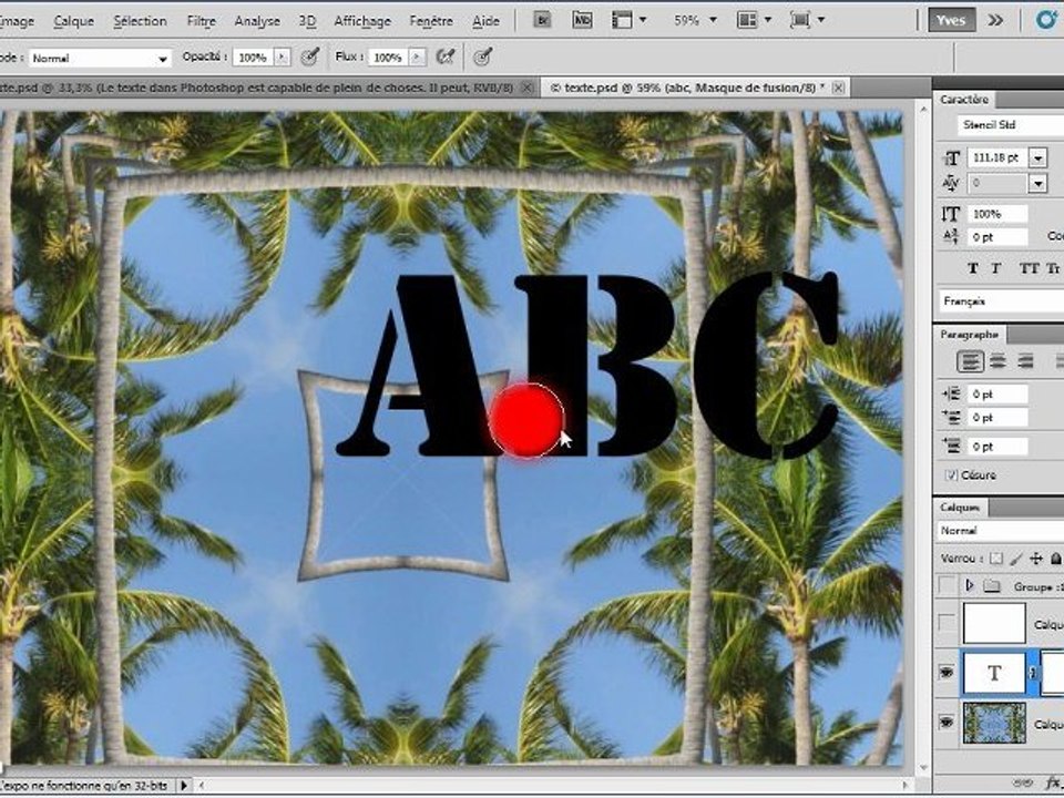 Photoshop CS5 : Le texte