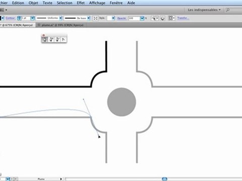 Illustrator CS5 : Outil plume