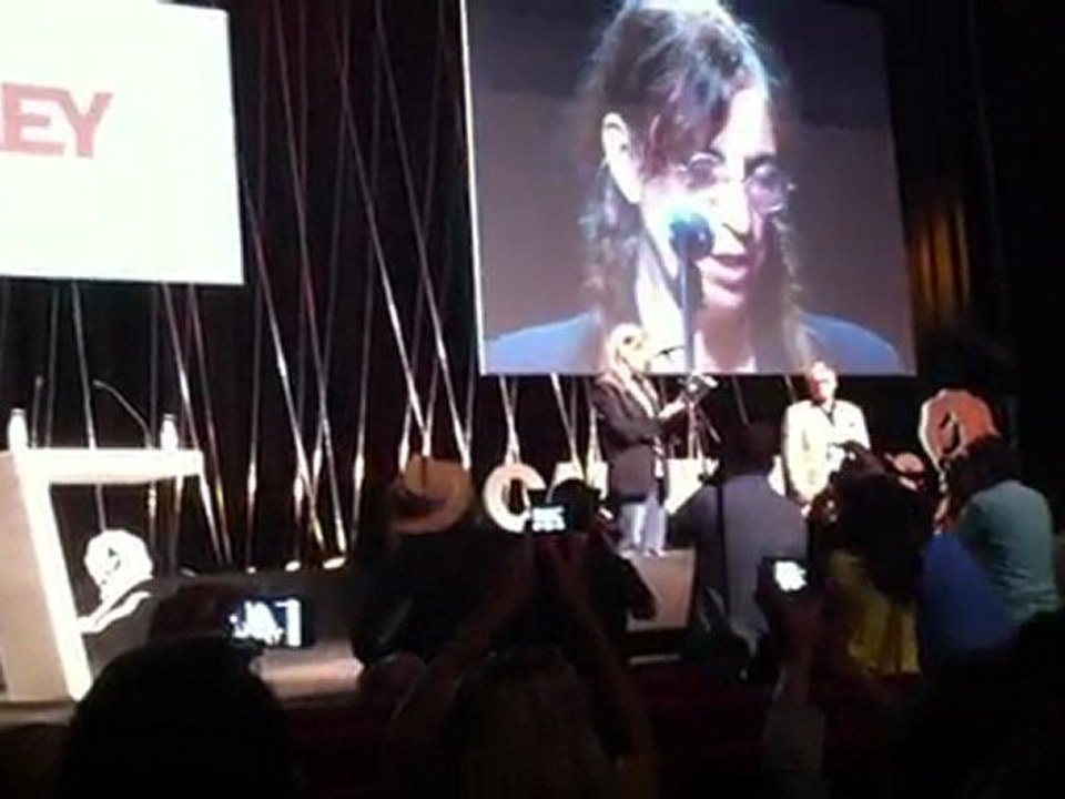 Patti Smith on stage Cannes 2011