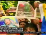 Pueblo venezolano solidario con el presidente Hugo Chávez