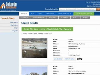 Find Homes for Sale Sedalia Colorado
